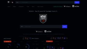 What Kda.gg website looked like in 2021 (3 years ago)