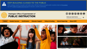 What K12.wa.us website looked like in 2021 (4 years ago)