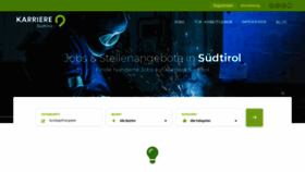 What Karriere-suedtirol.com website looked like in 2021 (3 years ago)