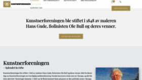 What Kunstnerforeningen.no website looked like in 2021 (3 years ago)