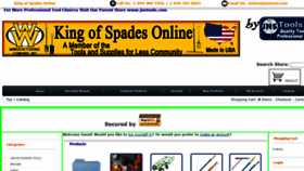 What Kingofspadesonline.com website looked like in 2021 (3 years ago)