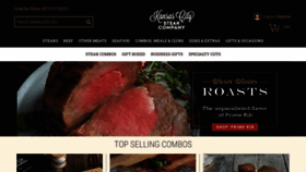 What Kansascitysteaks.com website looked like in 2021 (3 years ago)