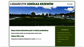 What Krzewy-lemanczyk.pl website looked like in 2021 (3 years ago)