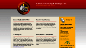 What Kahuluitrucking.com website looked like in 2021 (3 years ago)