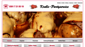 What Krolls-partyservice.de website looked like in 2021 (3 years ago)