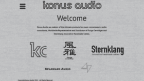 What Konus-audio.com website looked like in 2021 (3 years ago)