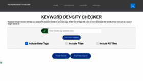 What Keyworddensitychecker.com website looked like in 2021 (3 years ago)