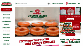 What Krispykreme.com website looked like in 2021 (3 years ago)