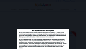 What Kidsaway.de website looked like in 2021 (3 years ago)