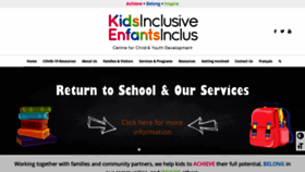 What Kidsinclusive.ca website looked like in 2021 (3 years ago)