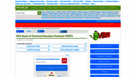 What Kpbte.result.pk website looked like in 2021 (3 years ago)