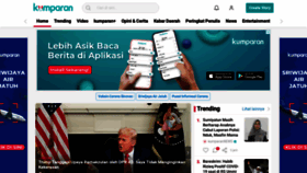 What Kumparan.com website looked like in 2021 (3 years ago)
