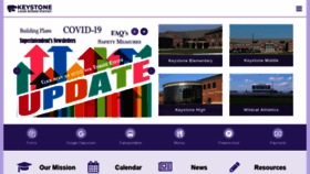 What Keystonelocalschools.org website looked like in 2021 (3 years ago)