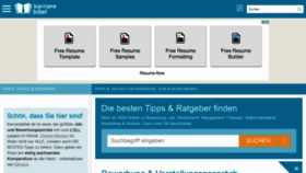 What Karrierebibel.de website looked like in 2021 (3 years ago)
