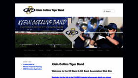 What Kleincollinsband.org website looked like in 2021 (3 years ago)