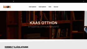 What Kaas.hu website looked like in 2021 (3 years ago)