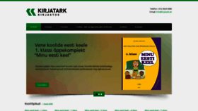 What Kirjatark.ee website looked like in 2021 (3 years ago)