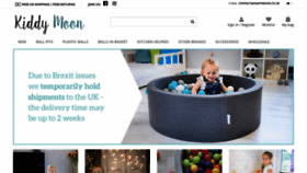 What Kiddymoon.co.uk website looked like in 2021 (4 years ago)