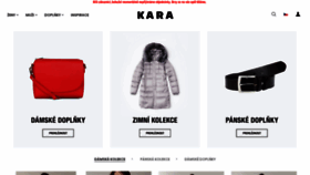 What Kara.cz website looked like in 2021 (3 years ago)