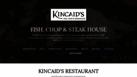 What Kincaids.com website looked like in 2021 (3 years ago)