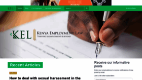 What Kenyaemploymentlaw.com website looked like in 2021 (3 years ago)