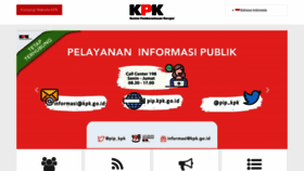 What Kpk.go.id website looked like in 2021 (3 years ago)