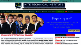 What Kiteinst.com website looked like in 2021 (3 years ago)