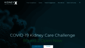 What Kidneyx.org website looked like in 2021 (3 years ago)