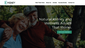 What Kidneycoach.com website looked like in 2021 (3 years ago)