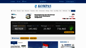 What Kompas.id website looked like in 2021 (3 years ago)