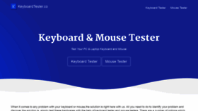What Keyboardtester.co website looked like in 2021 (3 years ago)
