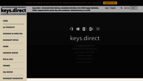 What Keys.direct website looked like in 2021 (3 years ago)