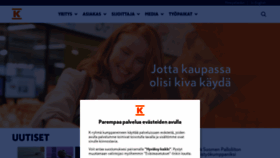 What Kesko.fi website looked like in 2021 (3 years ago)