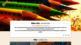 What Kids-n-fun.com website looked like in 2021 (3 years ago)