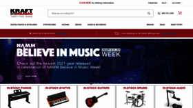 What Kraftmusic.com website looked like in 2021 (3 years ago)