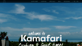 What Kamafari-surfcamps.com website looked like in 2021 (3 years ago)