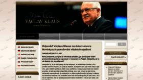 What Klaus.cz website looked like in 2021 (3 years ago)
