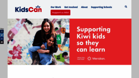 What Kidscan.org.nz website looked like in 2021 (3 years ago)