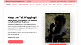 What Keepthetailwagging.com website looked like in 2021 (3 years ago)