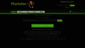 What Kissanime.ac website looked like in 2021 (3 years ago)