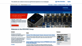 What Krohne.com website looked like in 2021 (3 years ago)