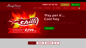 What Kingprice.co.za website looked like in 2021 (3 years ago)