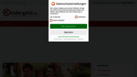 What Kindergeld.org website looked like in 2021 (3 years ago)