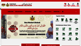 What Kelantan.gov.my website looked like in 2021 (3 years ago)