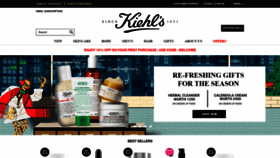What Kiehls.in website looked like in 2021 (3 years ago)