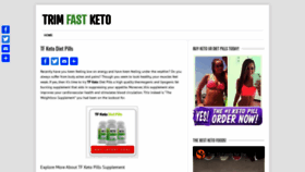 What Ketofasttrim.com website looked like in 2021 (3 years ago)