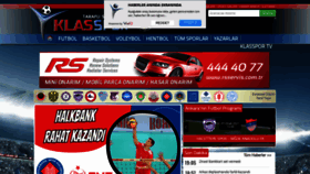 What Klasspor.com website looked like in 2021 (3 years ago)
