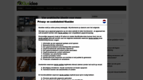 What Klusidee.nl website looked like in 2021 (3 years ago)