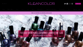What Kleancolor.com website looked like in 2021 (3 years ago)