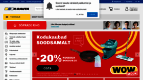 What K-rauta.ee website looked like in 2021 (3 years ago)